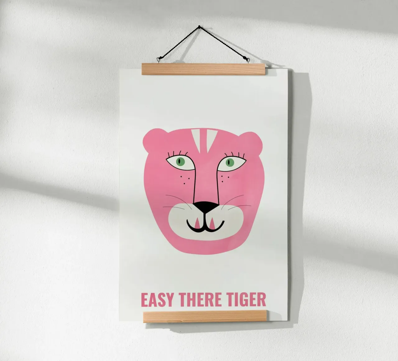 Pink Cat poster da Little Flourishes