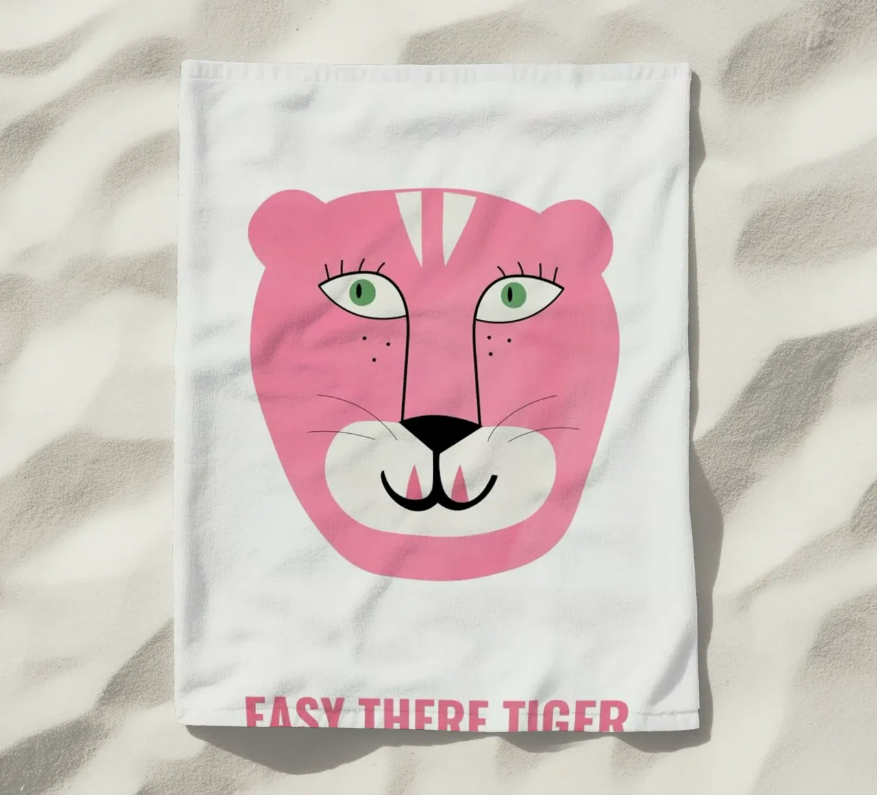 Pink Cat telo mare da Little Flourishes