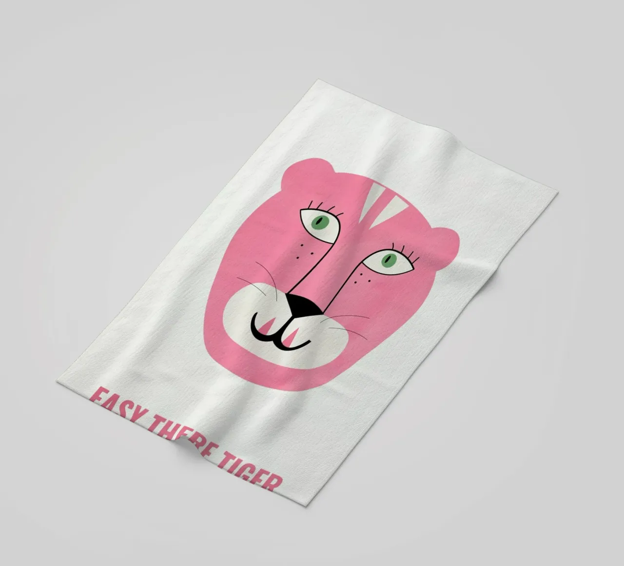 Pink Cat telo mare da Little Flourishes