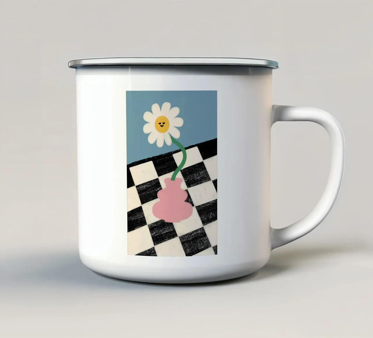 Happy Flower, Happy Floor tazza in smalto da KidzStudio