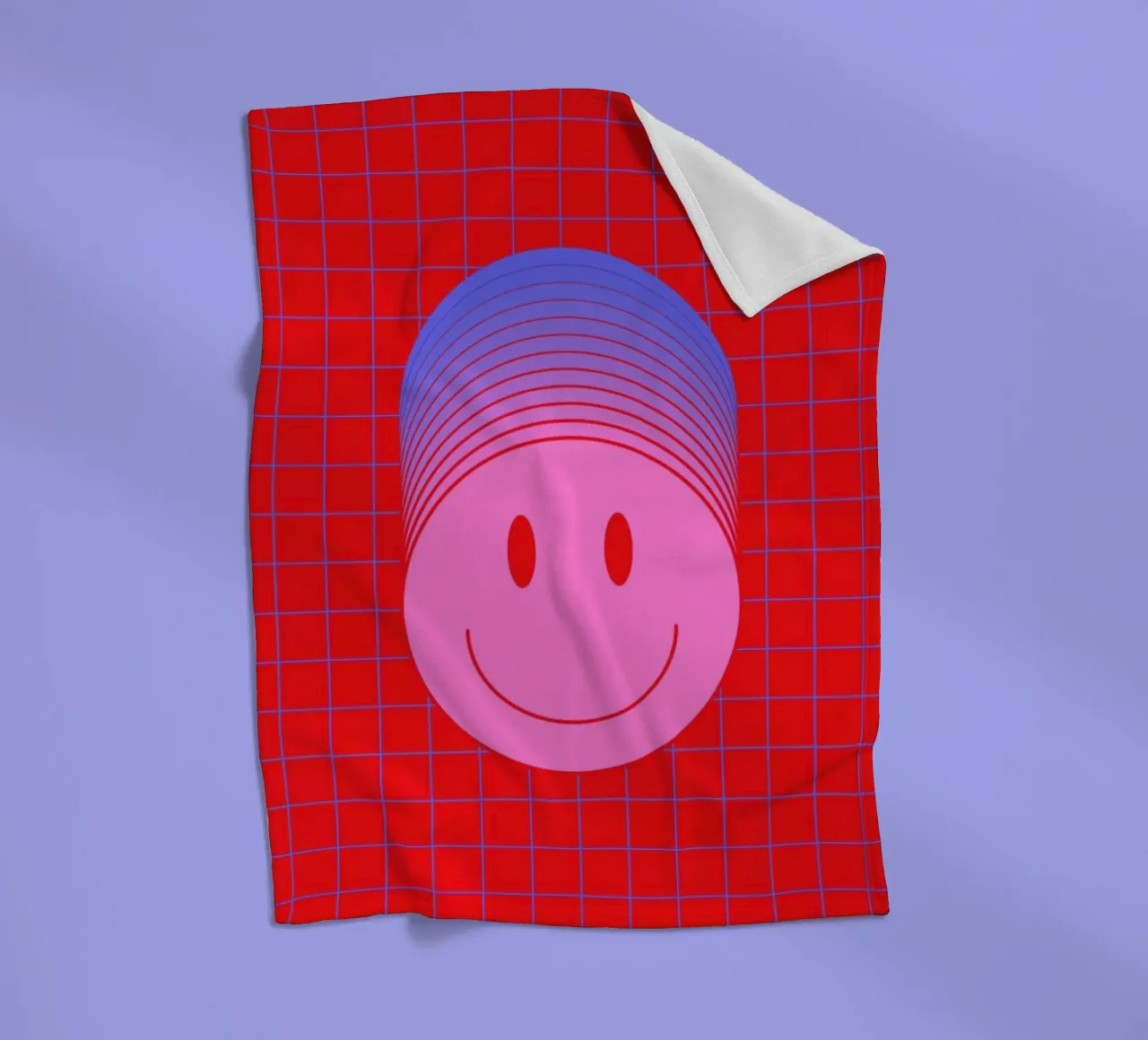 Smiley 1 fleece blanket by La Come Di