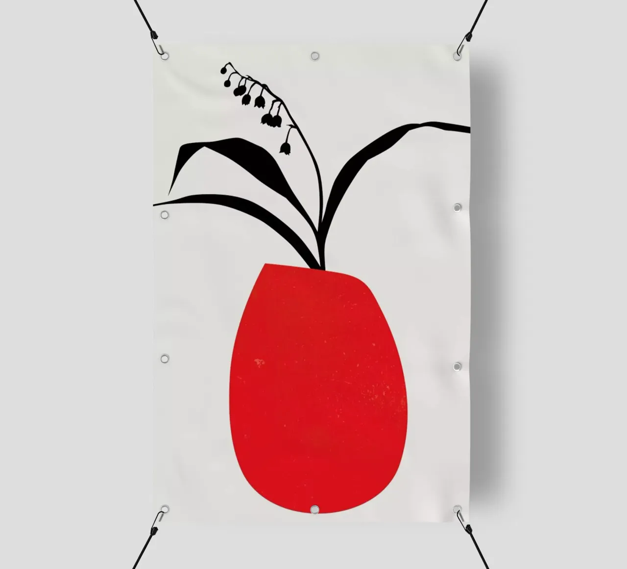Water Lilies Red telo in pvc da Kubistika