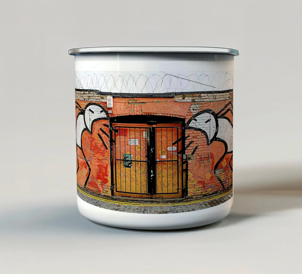 Streetart Orange tazza in smalto da Sadia