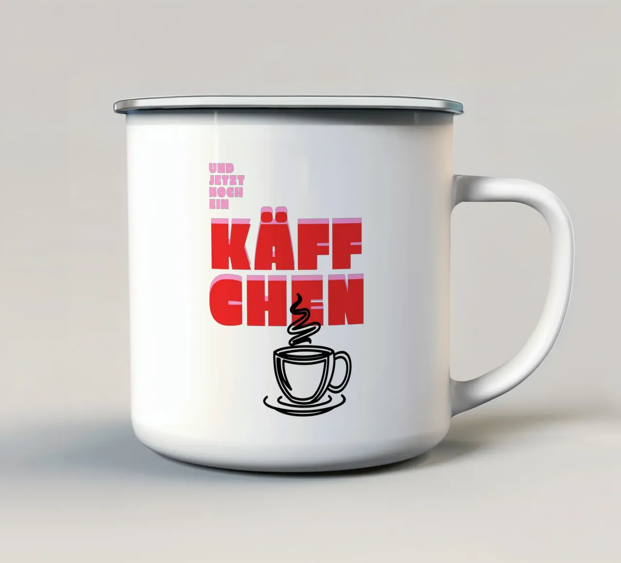 Tasse de café mug en émail de Bureau Purpur