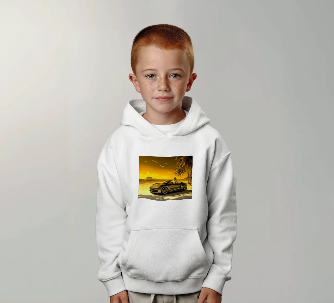 ROBOT AU VOLANT. DORE felpa bambino con cappuccio da Thierry vobmann photography