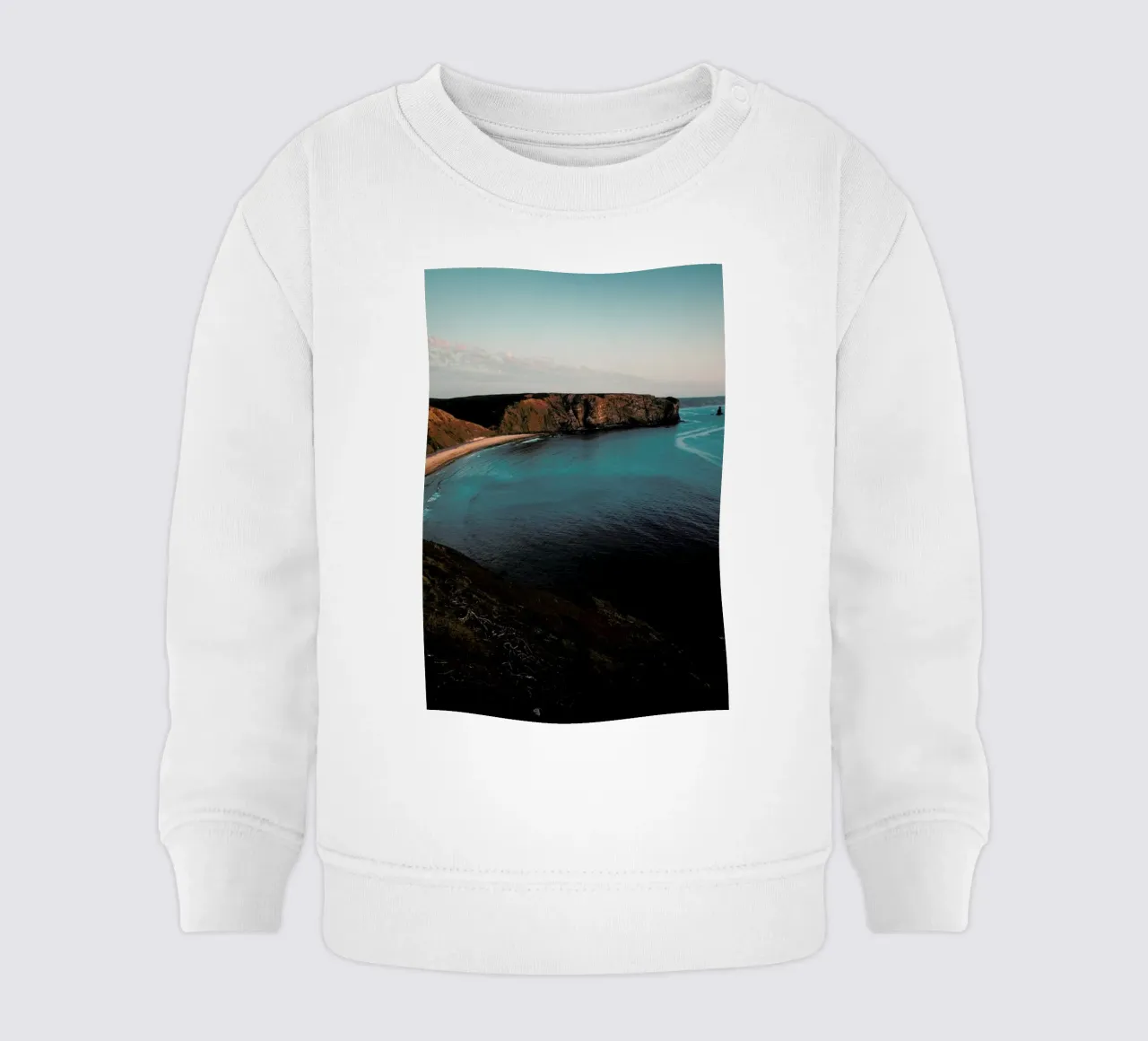Coast Line in Portugal felpa neonato da Sebastian Hilgetag