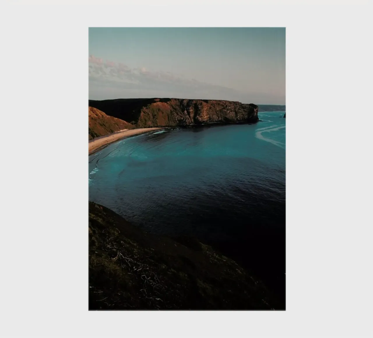 Coast Line in Portugal notebook by Sebastian Hilgetag