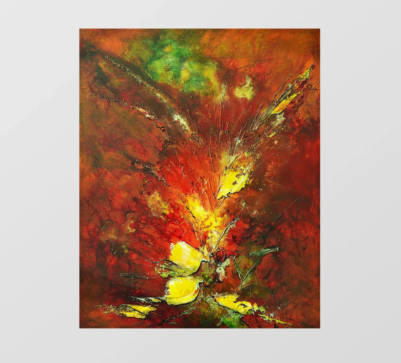 COCKTAIL ESOTICO telo in pvc da Thierry Vobmann Abstract painting