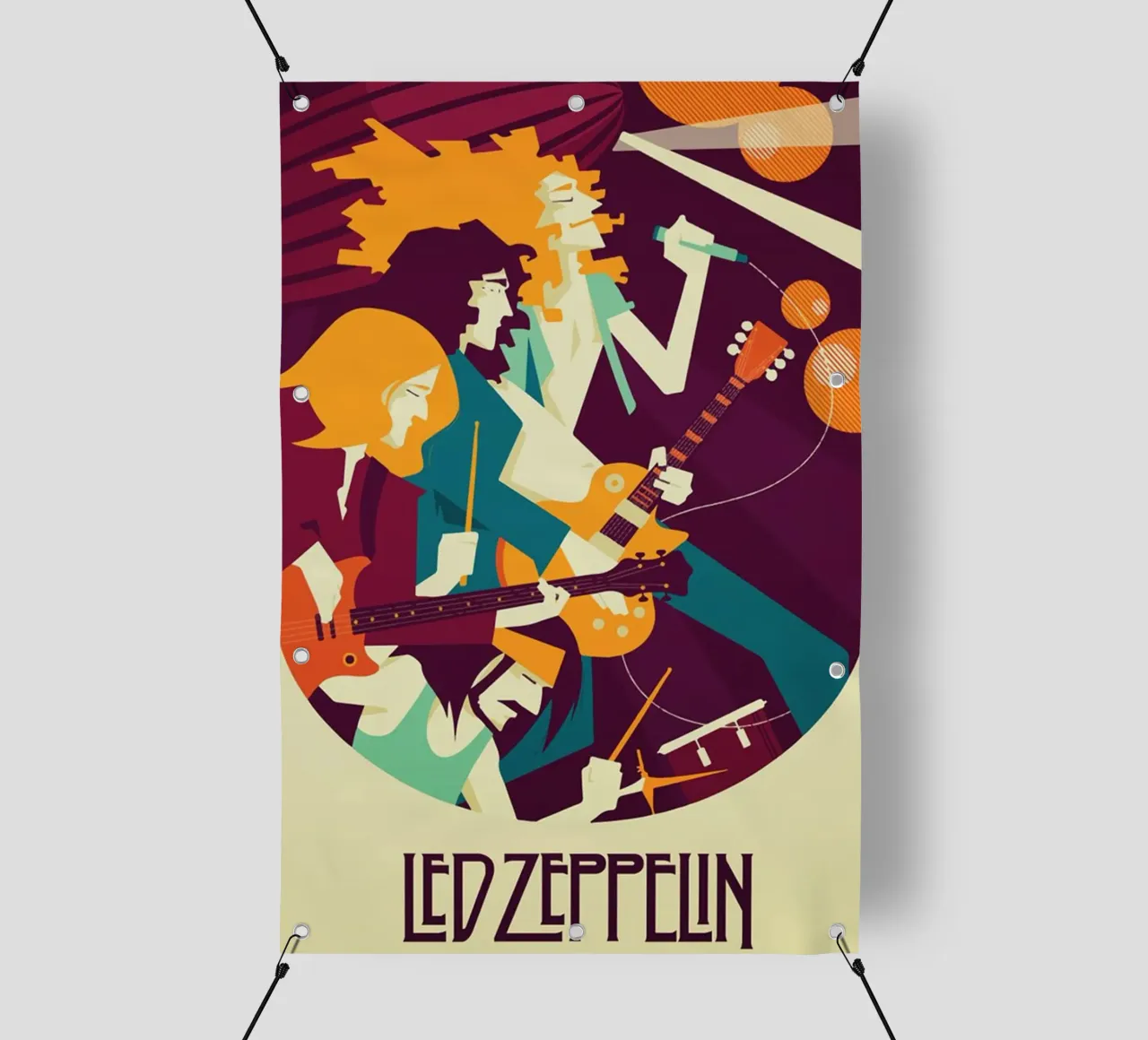 Led Zeppelin telo in pvc da avissta