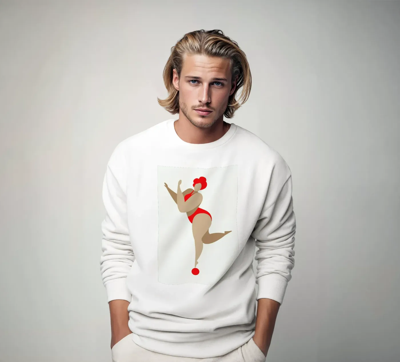 Dancing Queen Red felpa da Kubistika