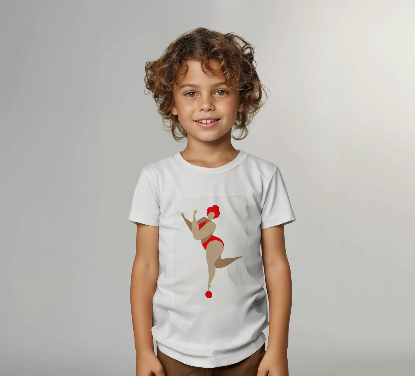 Dancing Queen Red kinder t-shirt van Kubistika