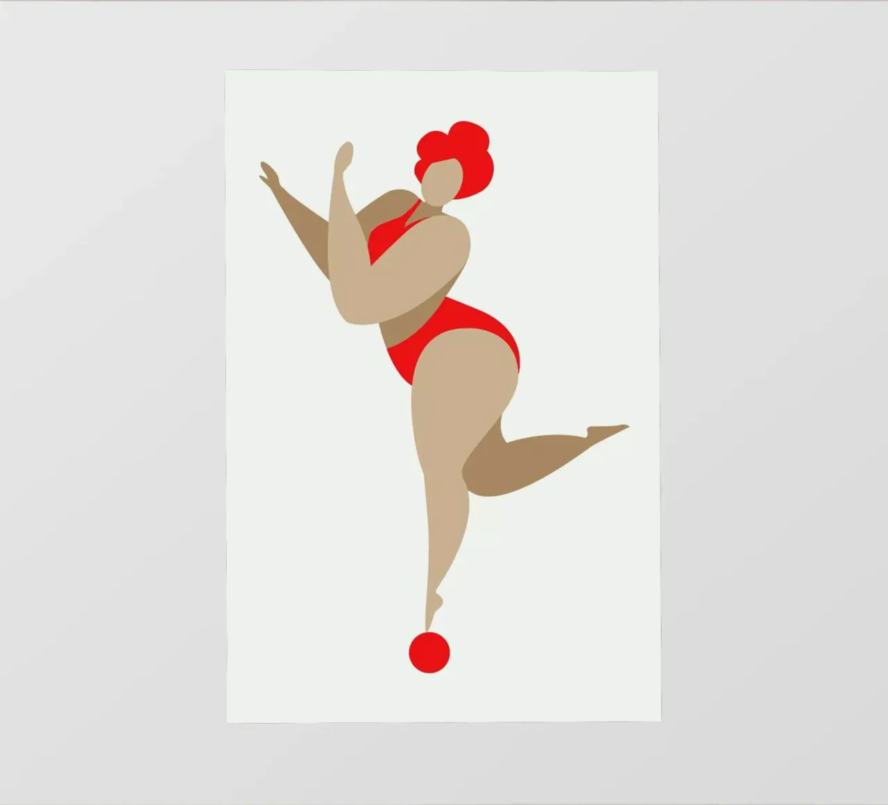 Dancing Queen Red telo in pvc da Kubistika