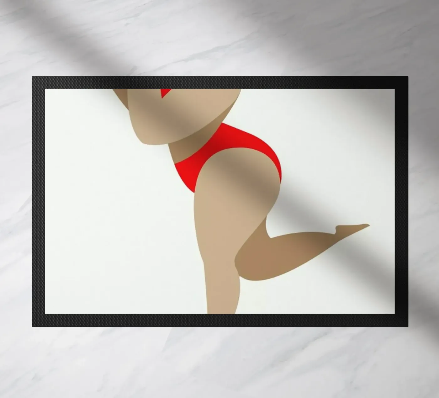 Dancing Queen Red doormat by Kubistika