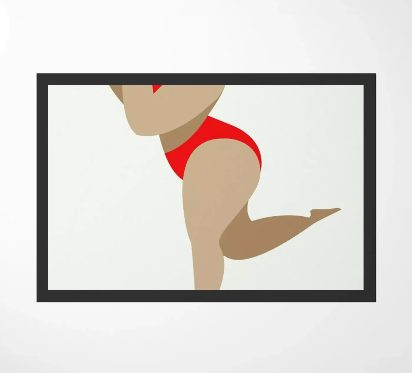 Dancing Queen Red doormat by Kubistika