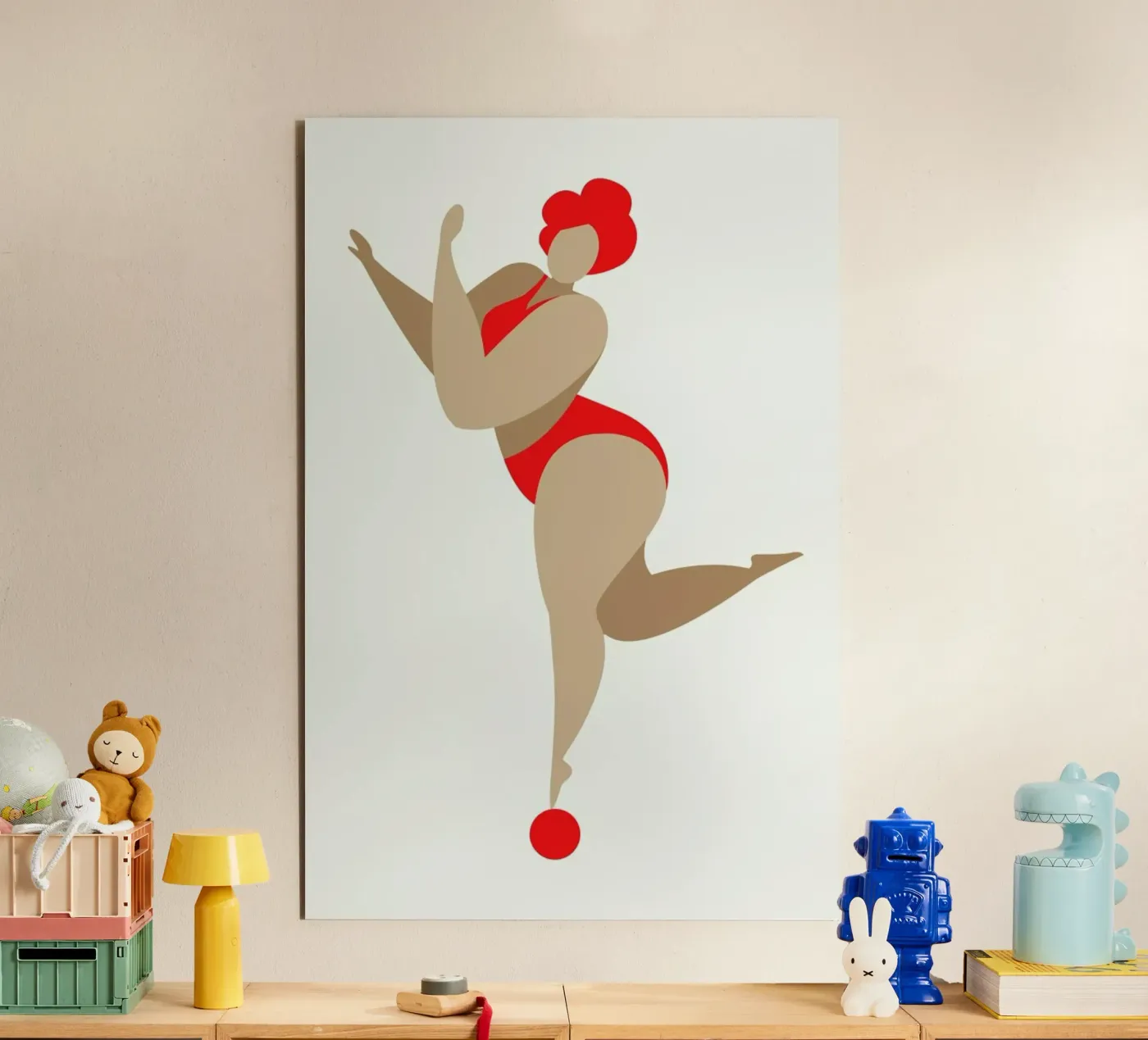 Dancing Queen Red alluminio dibond da Kubistika