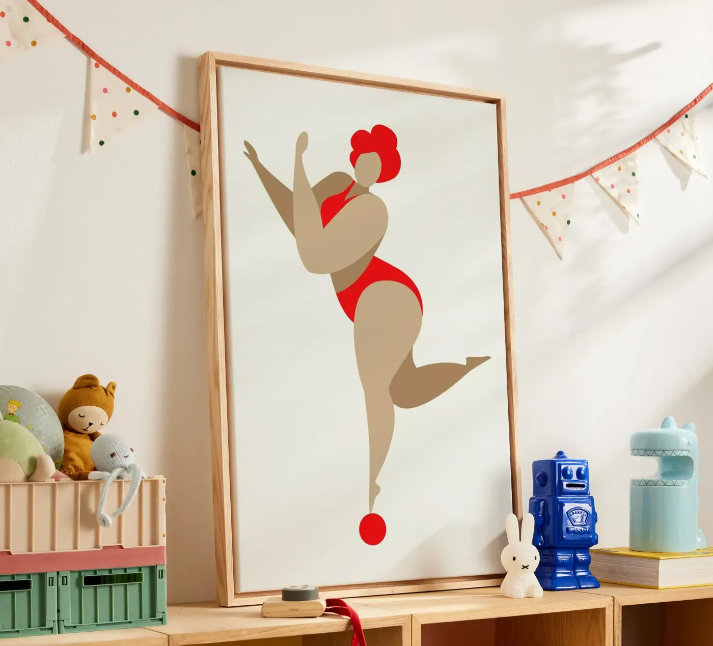 Dancing Queen Red canvas by Kubistika