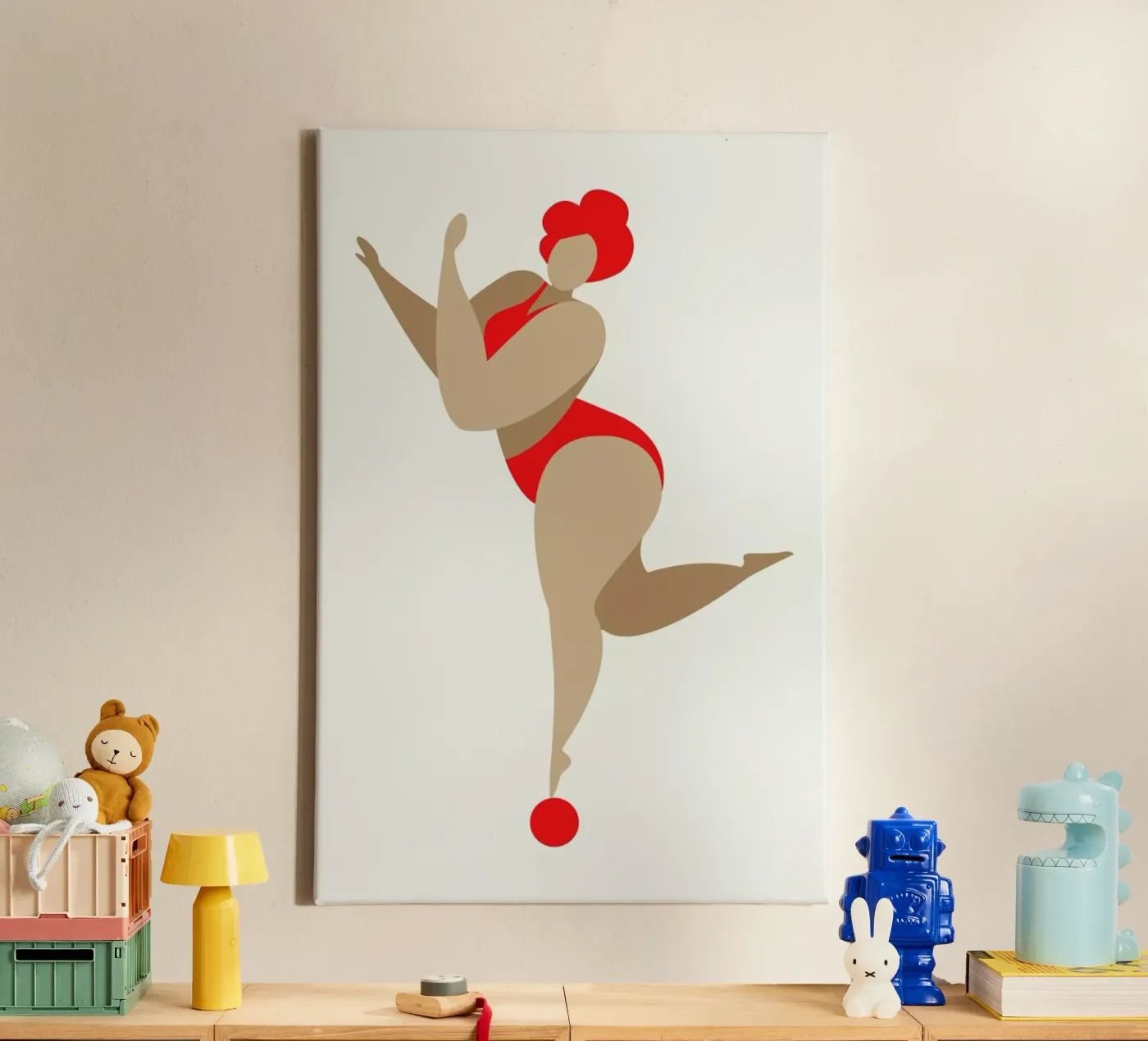 Dancing Queen Red canvas by Kubistika