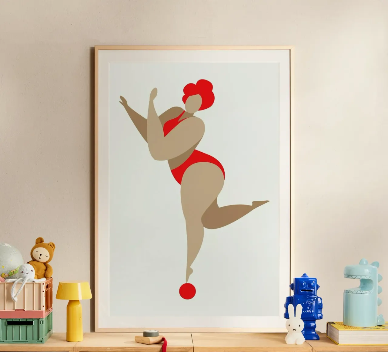 Dancing Queen Red poster da Kubistika