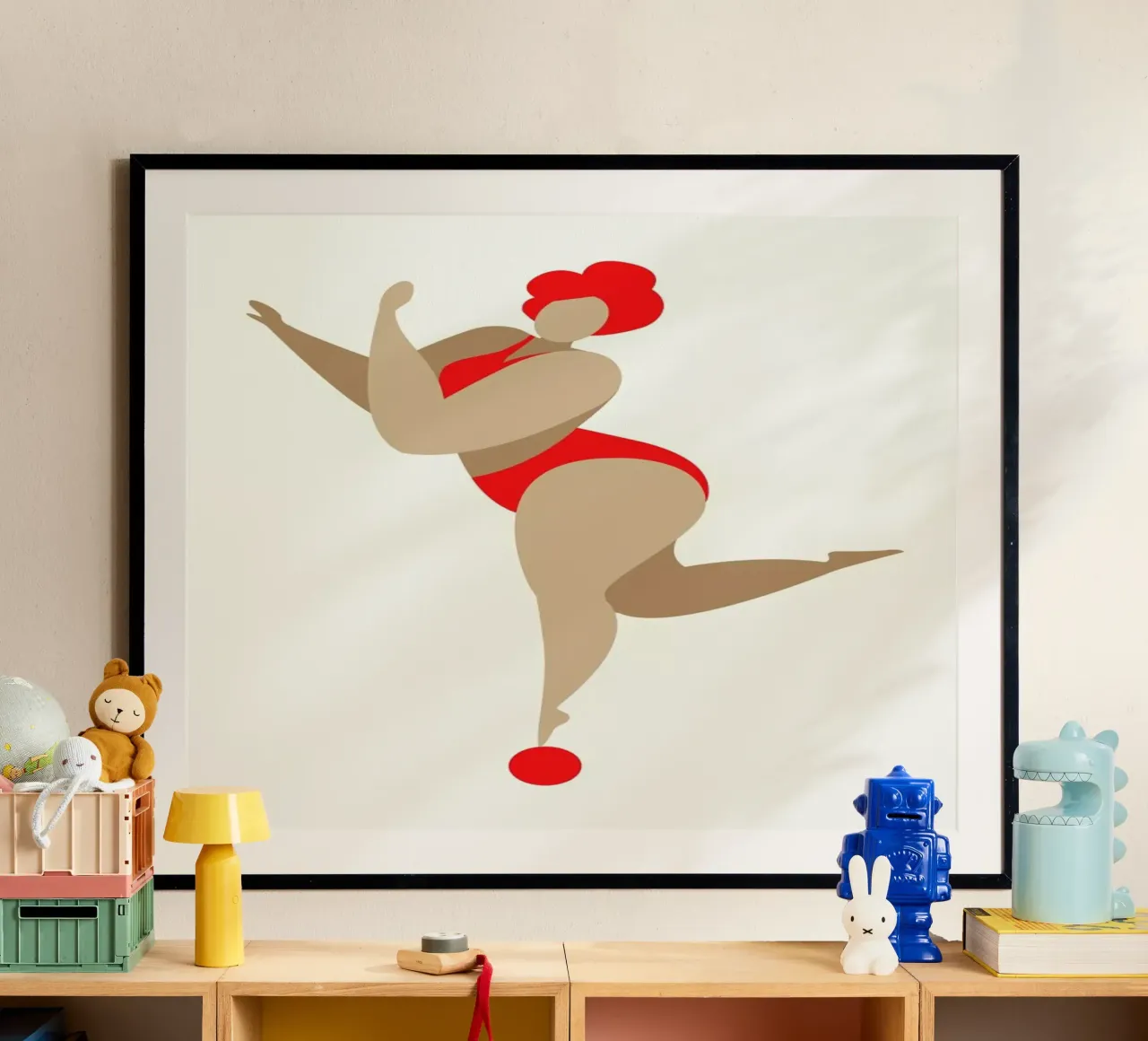 Dancing Queen Red poster da Kubistika