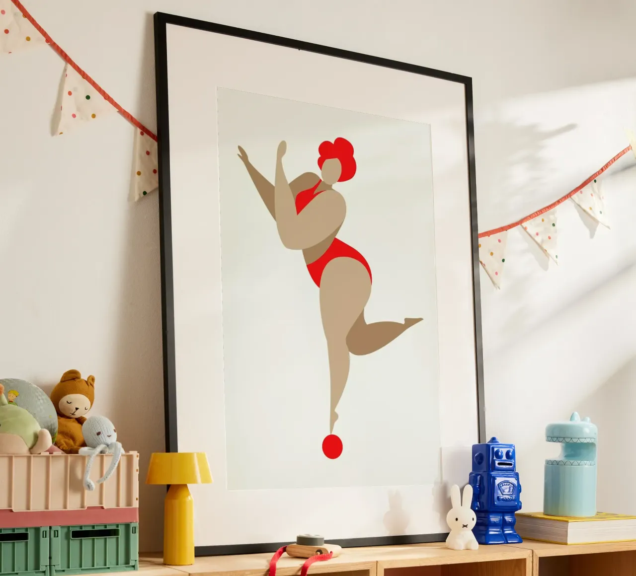 Dancing Queen Red carta hahnemühle da Kubistika