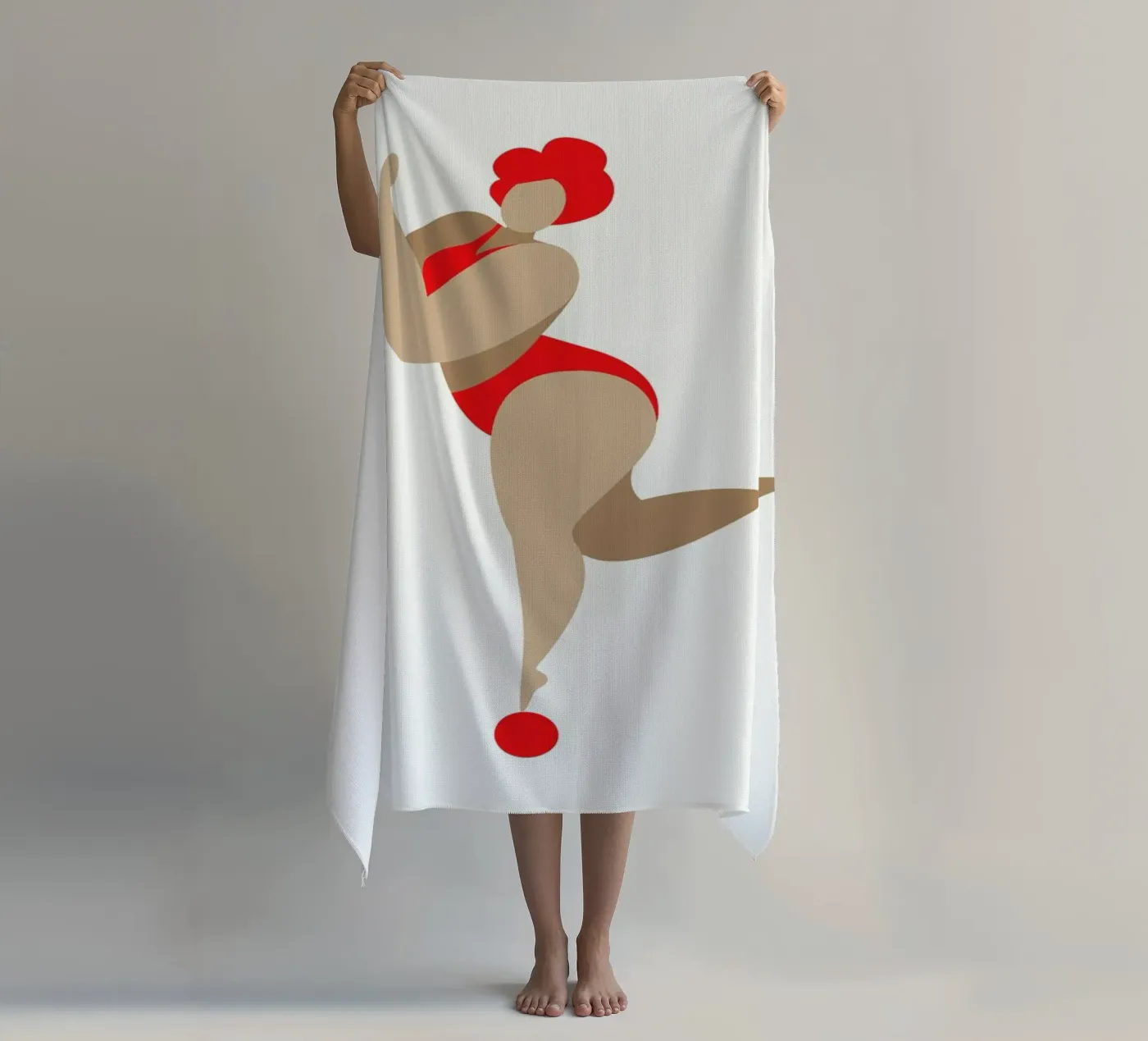 Dancing Queen Red serviette de plage de Kubistika