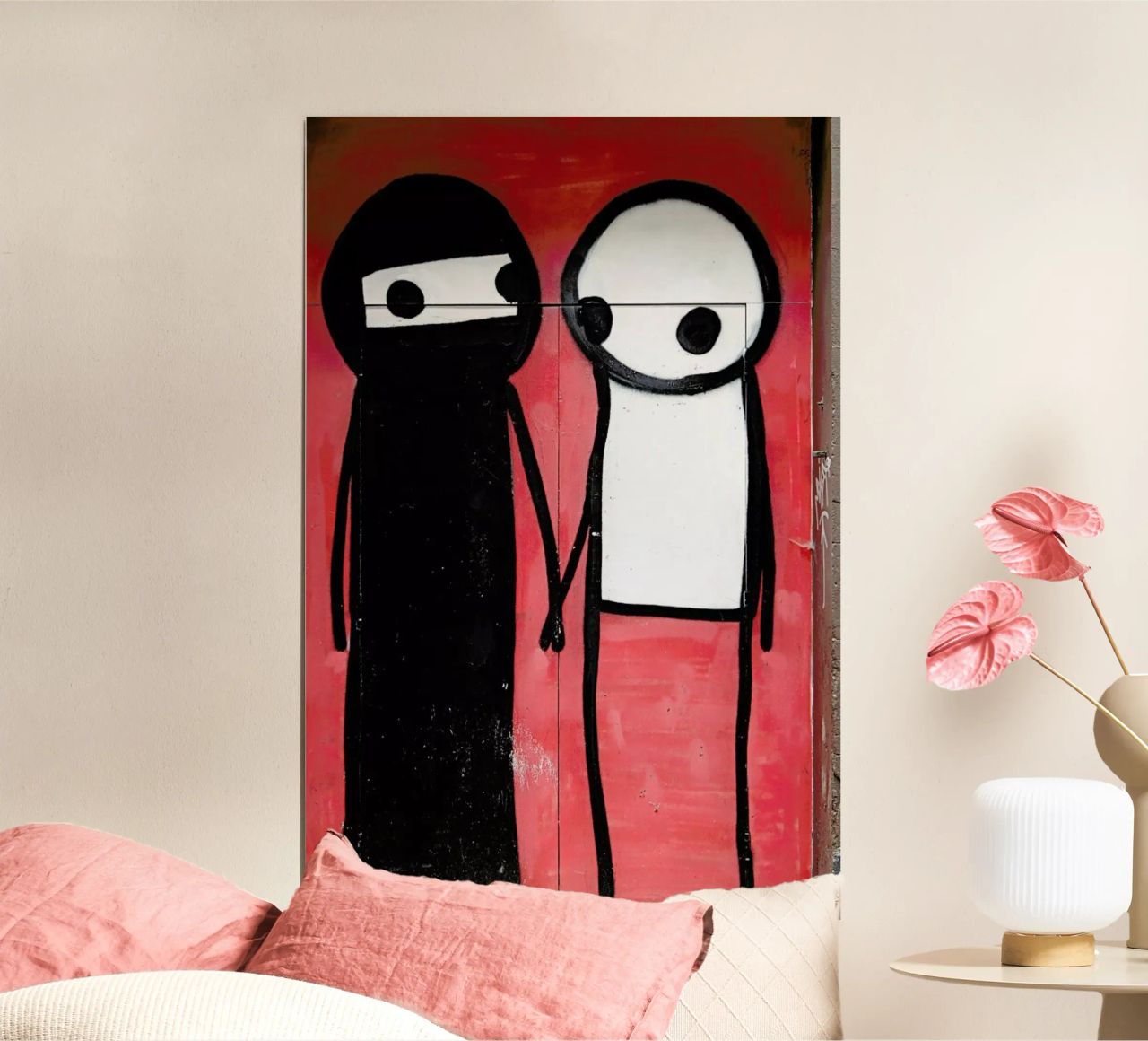 Streetart Rot 1 poster de Sadia