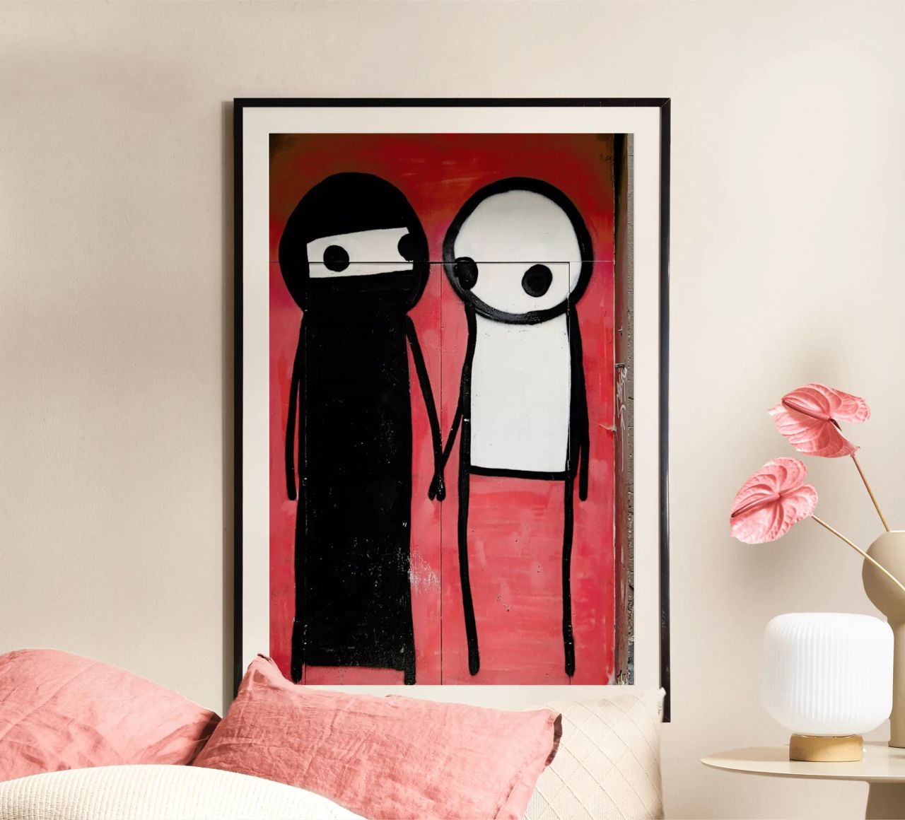 Streetart Rot 1 poster de Sadia