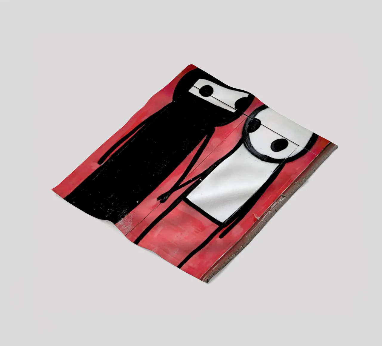 Streetart Rot 1 fleece blanket by Sadia
