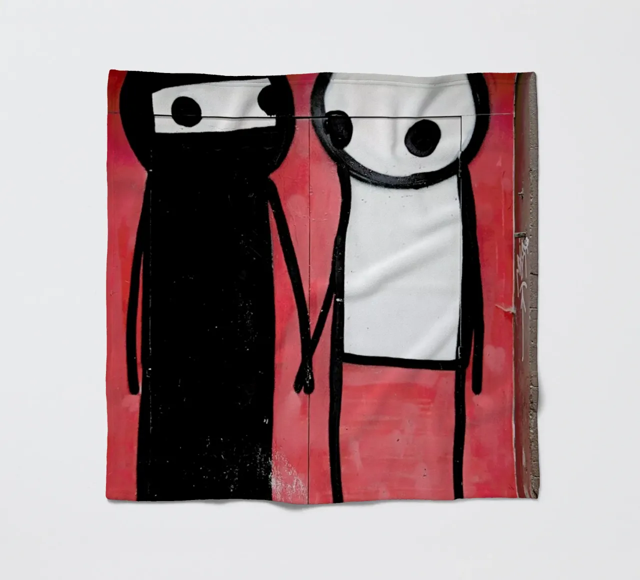 Streetart Rot 1 fleece blanket by Sadia