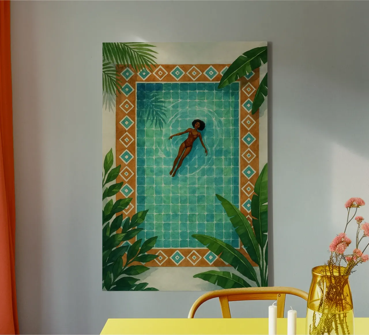 Floating in Paradise canvas by Aquarevo