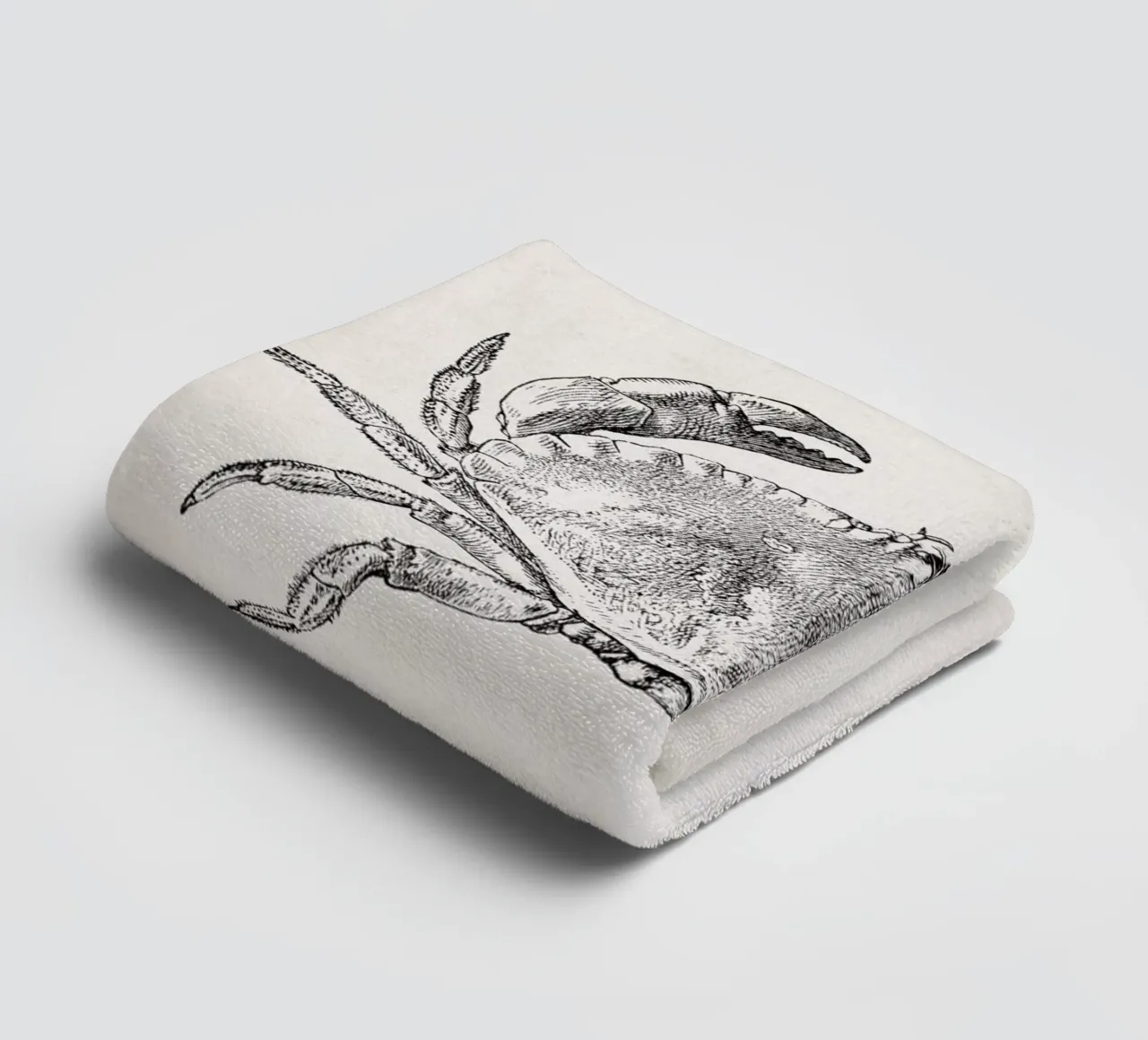 Vintage Brehm 2 Taschenkrebs asciugamano da bagno da Vintage Print Collection