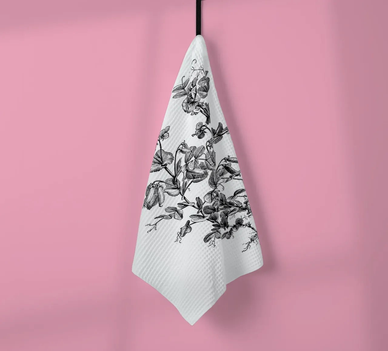 Garden Pea Plant tea towel by Flora & Fauna
