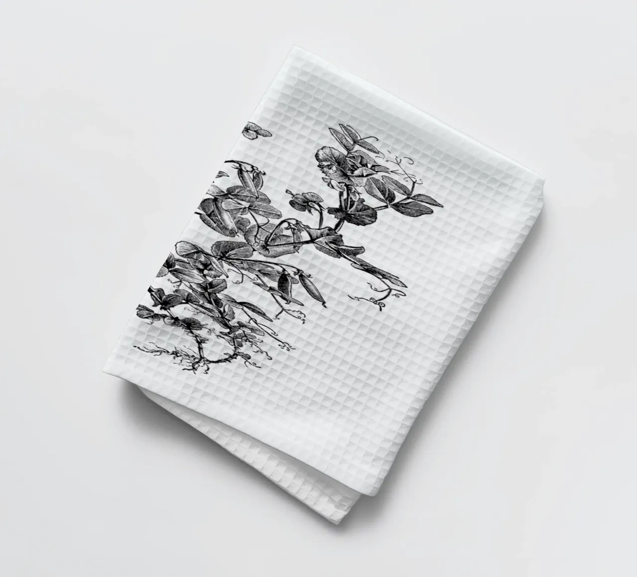 Garden Pea Plant tea towel by Flora & Fauna