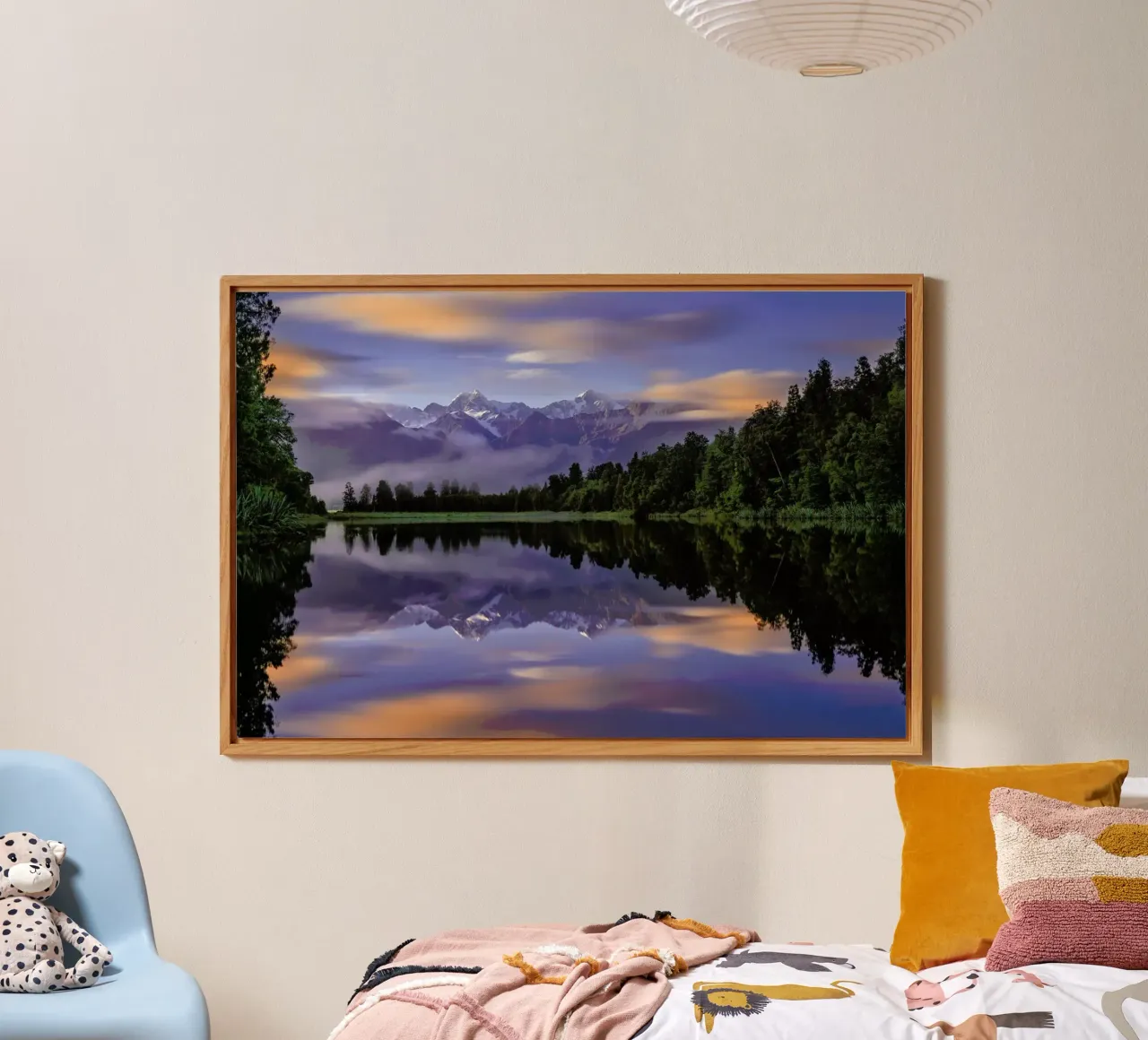 Lake Matheson - Hua Zhu alluminio dibond da Pictufy
