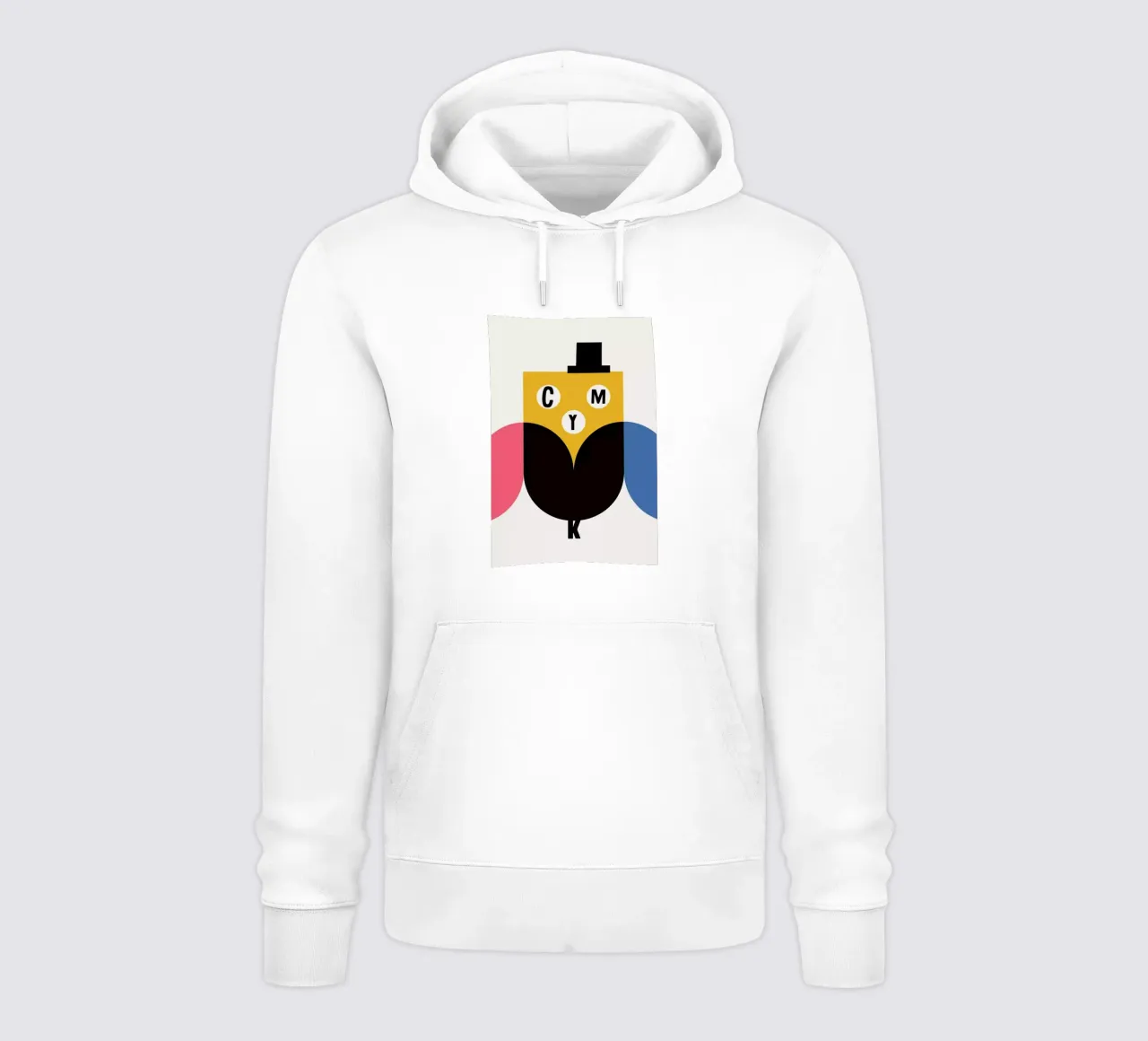 Cmyk Owl felpa con cappuccio da Kubistika