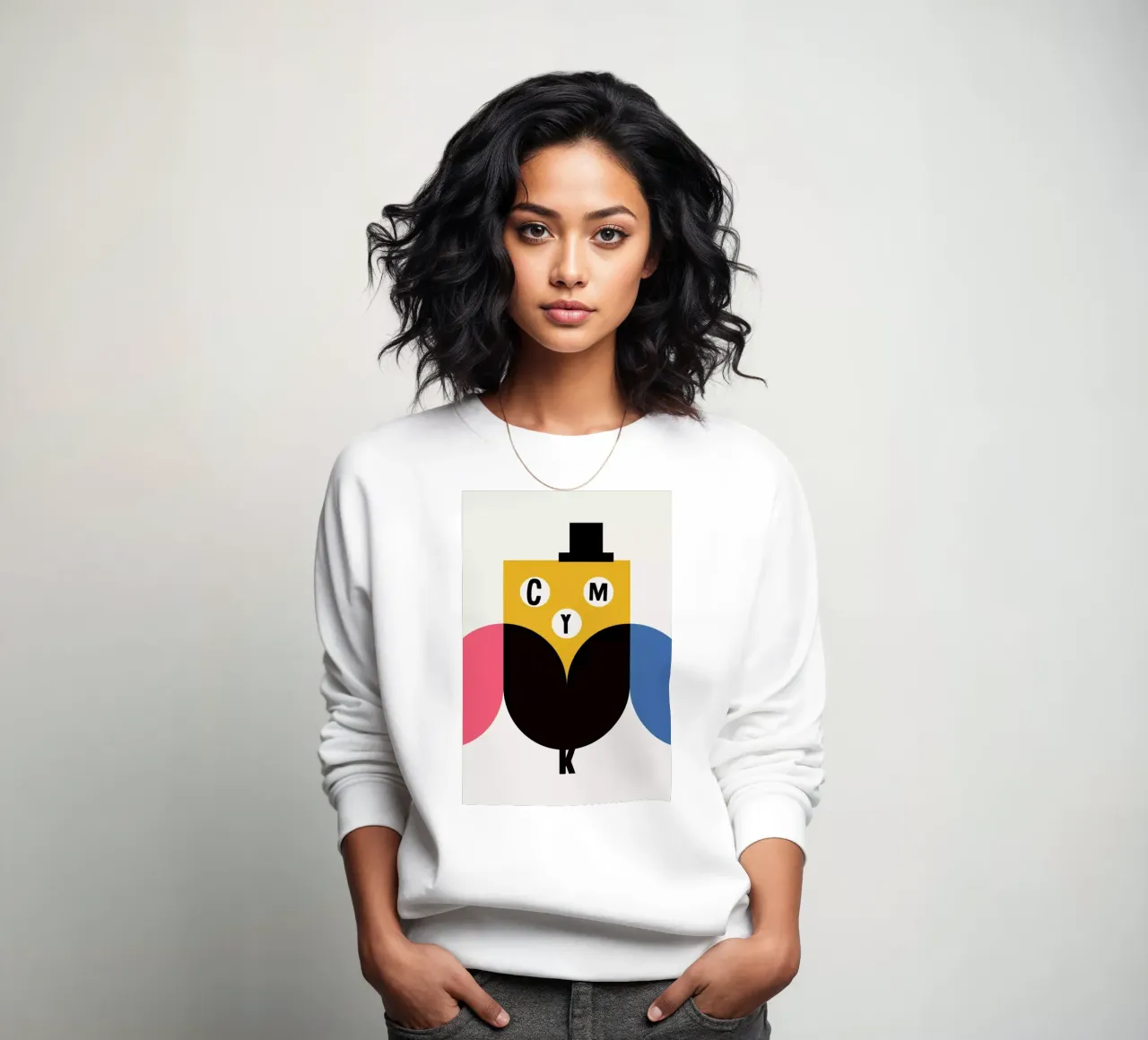 Cmyk Owl felpa da Kubistika