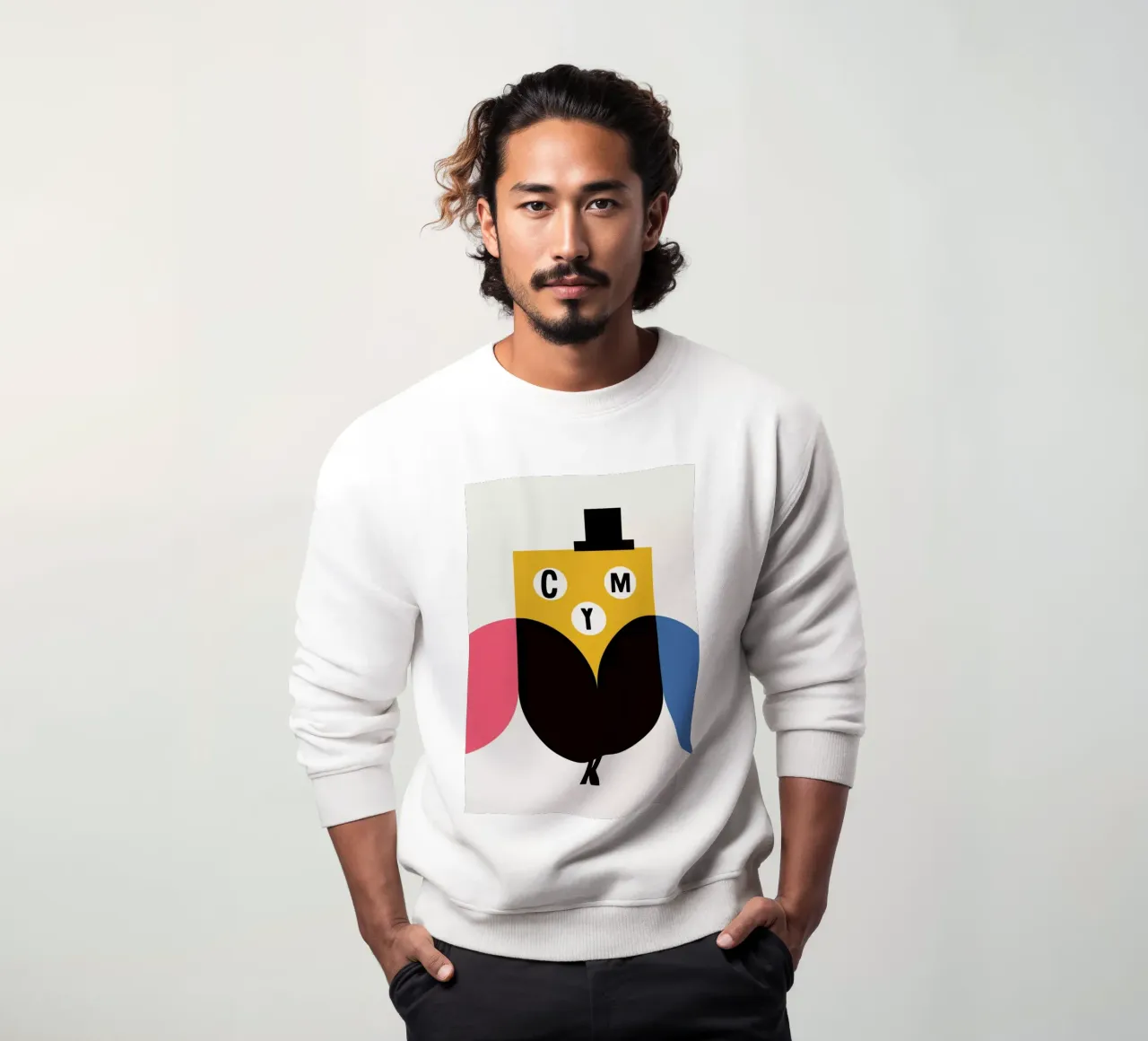 Cmyk Owl felpa da Kubistika