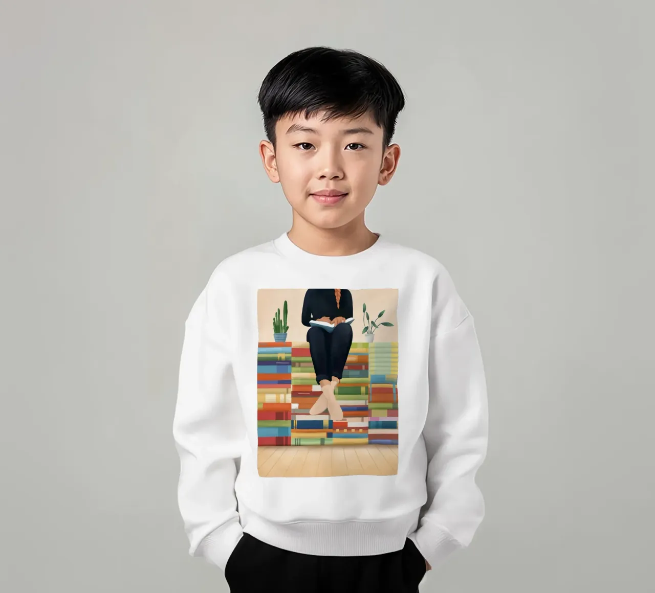 Books!! felpa bambino da Flow Line