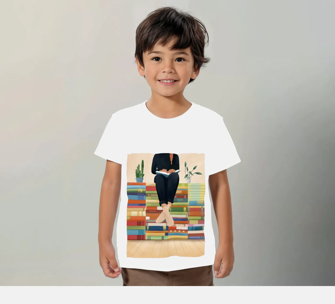 Books!! t-shirt bambini da Flow Line