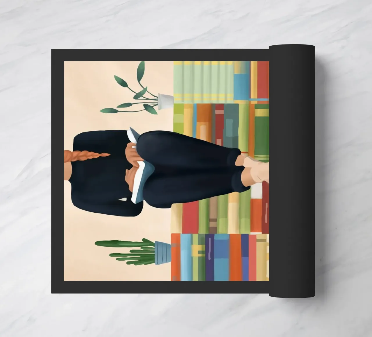 Books!! doormat by Flow Line