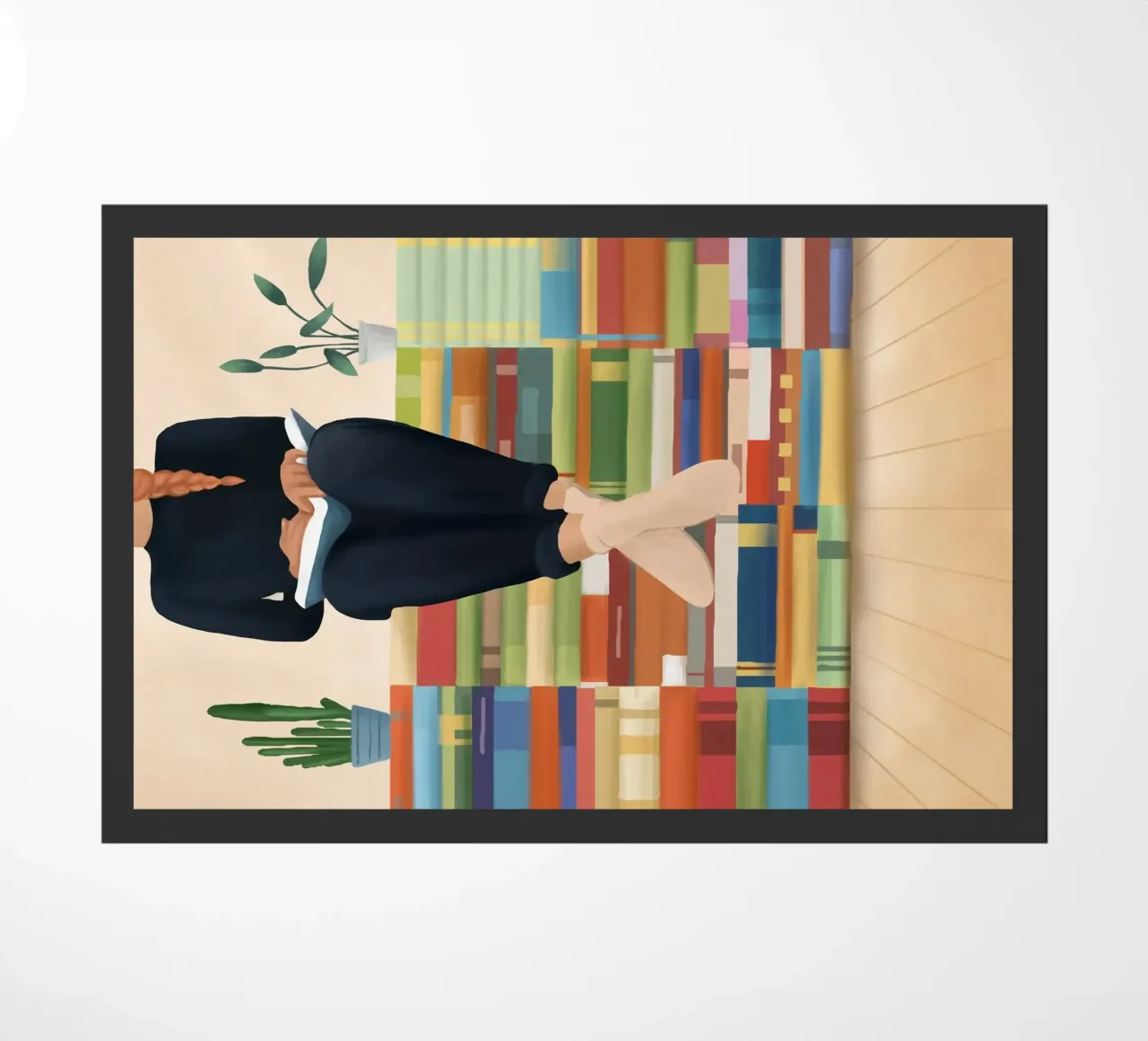 Books!! doormat by Flow Line