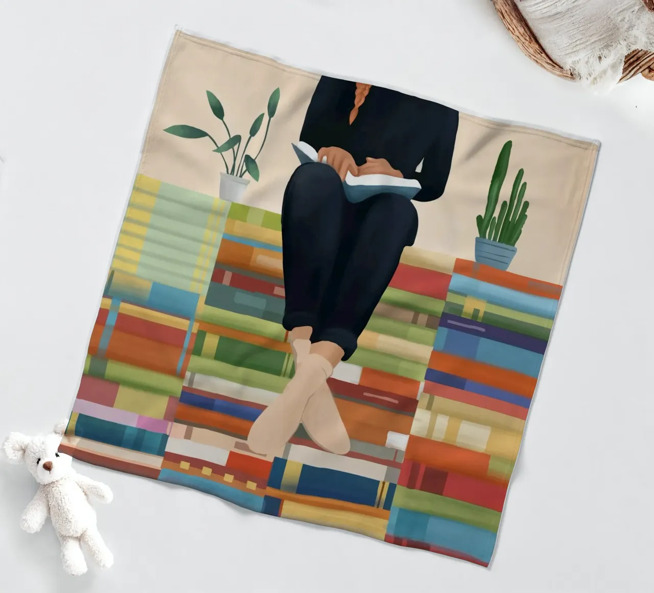 Books!! coperta in pile da Flow Line