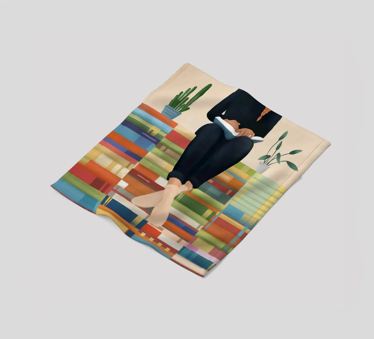 Books!! coperta in pile da Flow Line