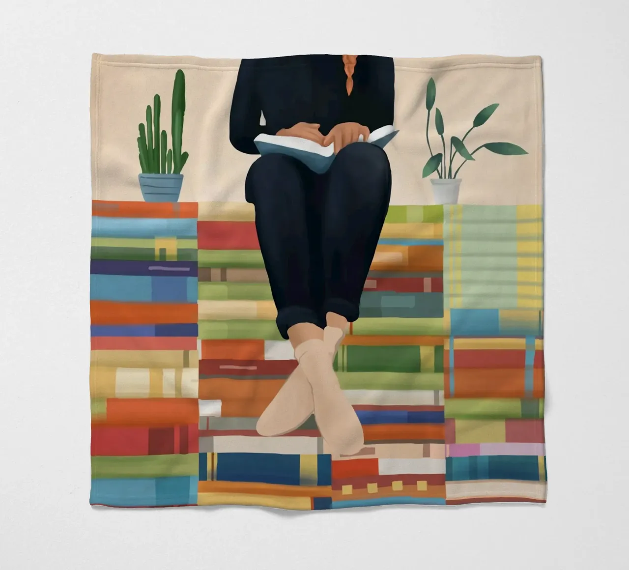 Books!! coperta in pile da Flow Line