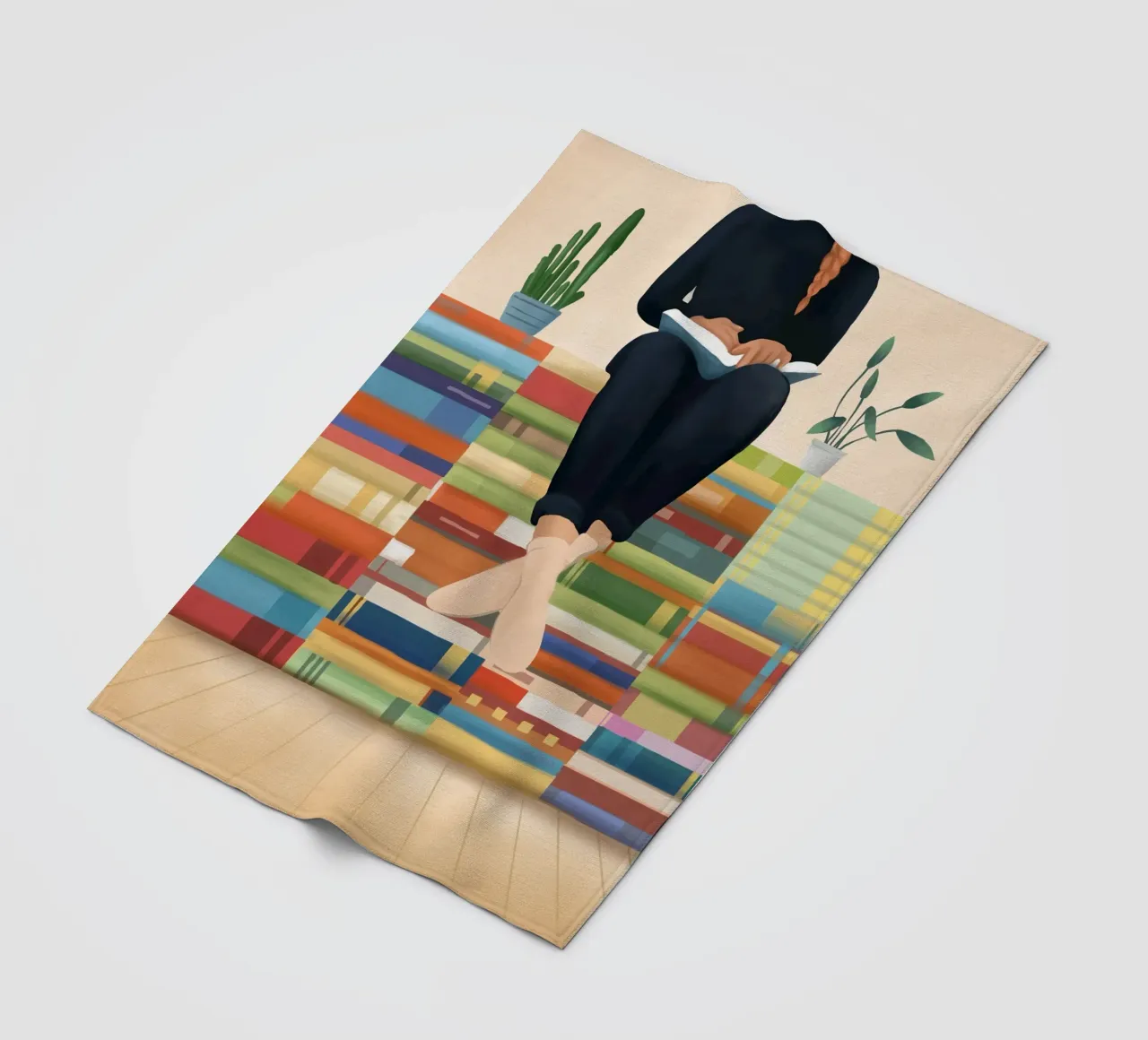 Books!! coperta in pile da Flow Line