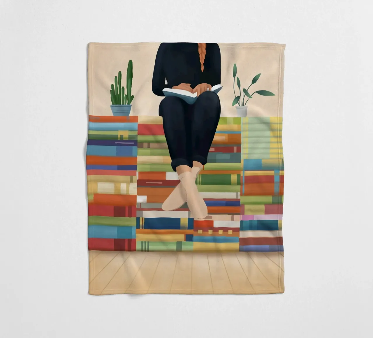 Books!! coperta in pile da Flow Line