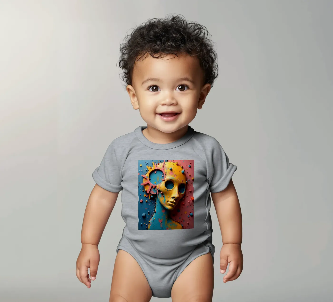 Knowledge gap Kurzarm Babybody von CASTILO