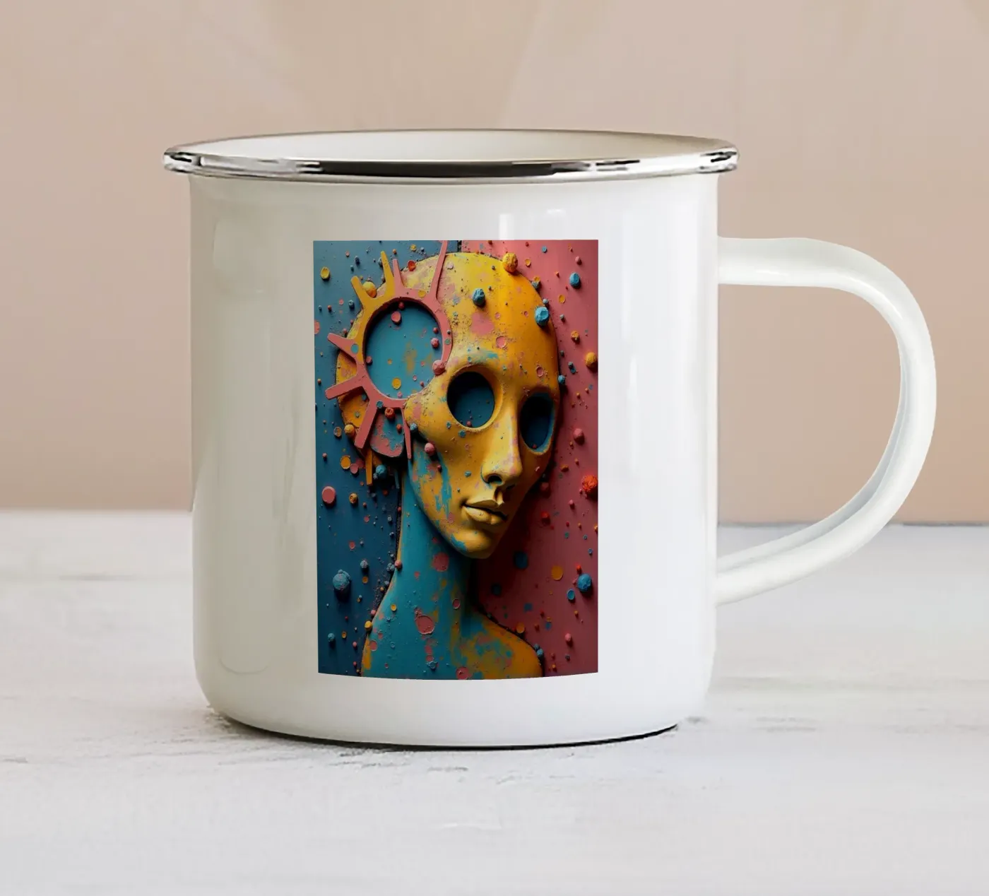 Knowledge gap enamel mug by CASTILO