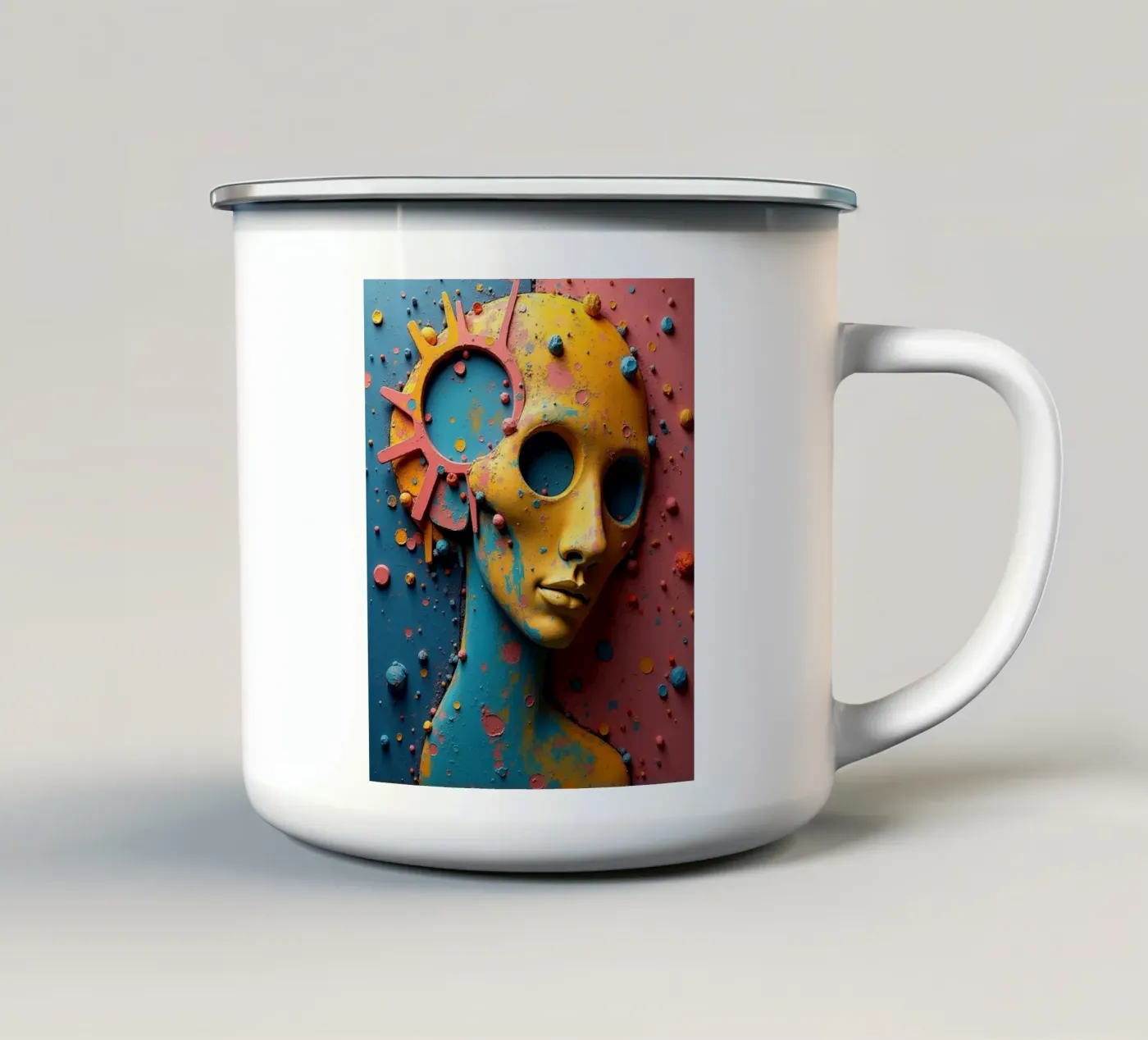 Knowledge gap enamel mug by CASTILO