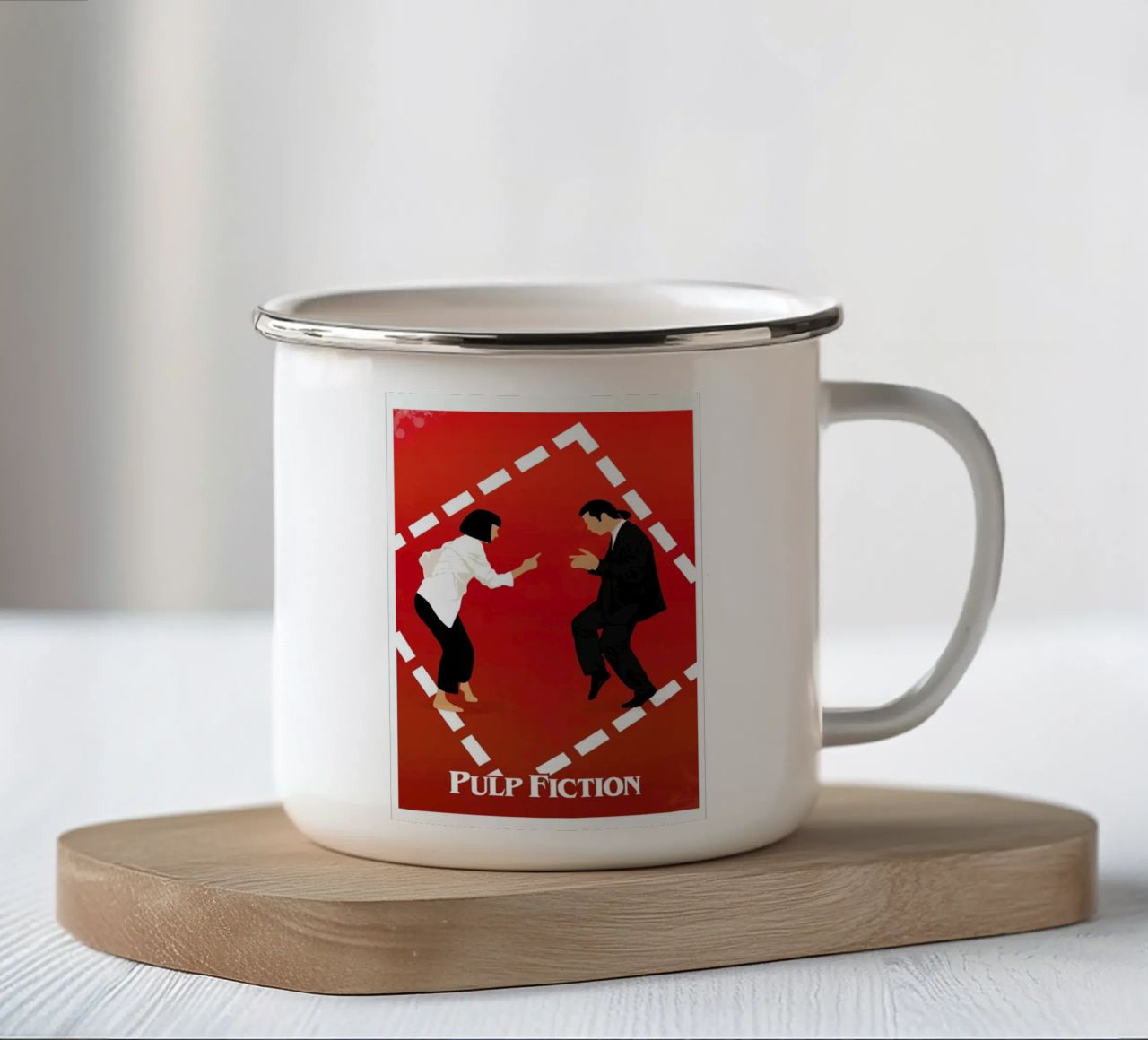 Pulp Fiction tazza in smalto da Gallery Print and Art Limited